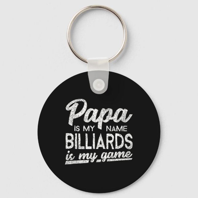 Llavero Funny Billiards Papa Gift (Anverso)