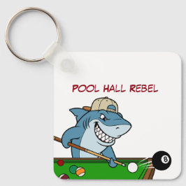 Llavero Funny Billiards Shark Pool Hall Rebel Keychains