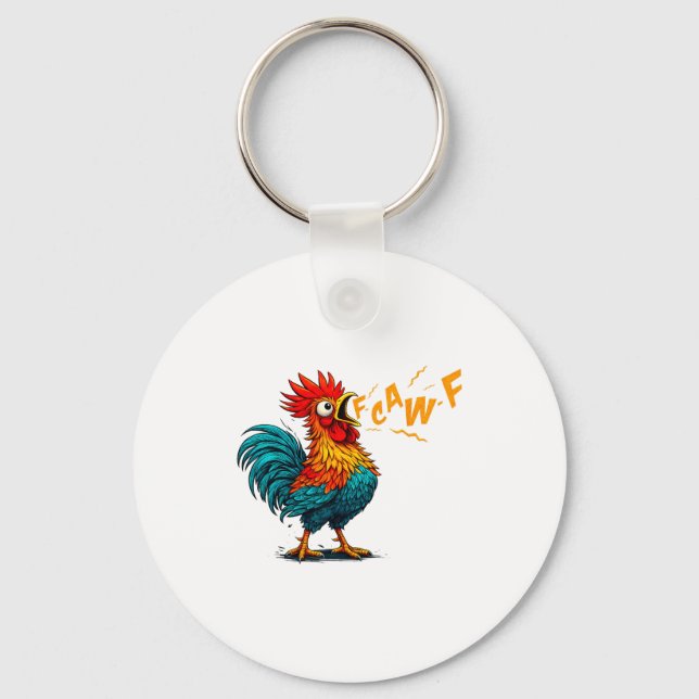 Llavero Funny Bird Fcawf Chicken F Caw F Rooster Whisperer (Anverso)