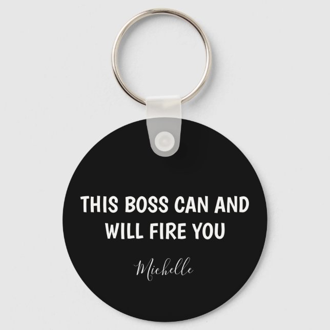 Llavero Funny Boss Personalizado (Anverso)
