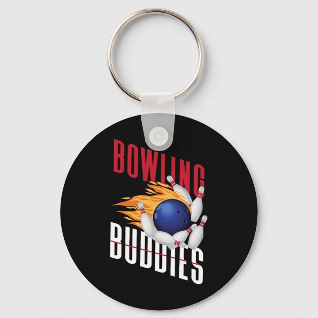 Llavero Funny Bowling Besties amigos boliche Buddies (Anverso)
