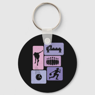 Llavero Funny Bowling Player Bowler Juego Entusiast Set