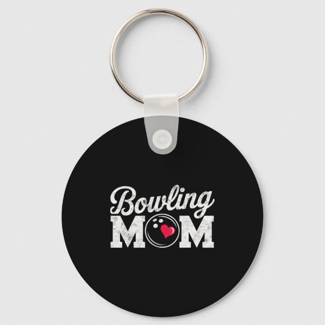 Llavero Funny Bowling Player Mom Bowl Mother Bowler #bowli (Anverso)