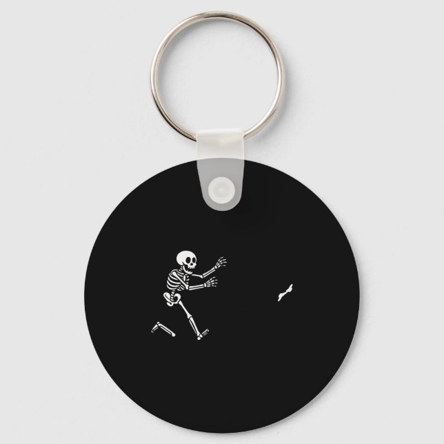 Llavero Funny Boxer Running Skeleton Halloween  (Anverso)