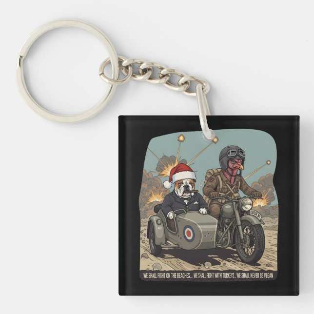 Llavero Funny British themed Christmas (Frente)