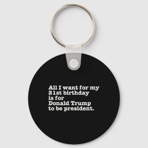 Llavero Funny broma de cumpleaños 21 de Donald Trump