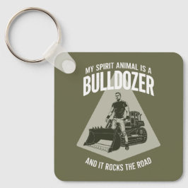 Llavero Funny Bulldozer Driver Quote Minimalist Vintage