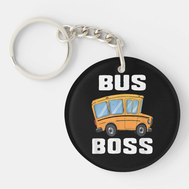 Llavero Funny Bus Boss School Bus Driver (Frente)
