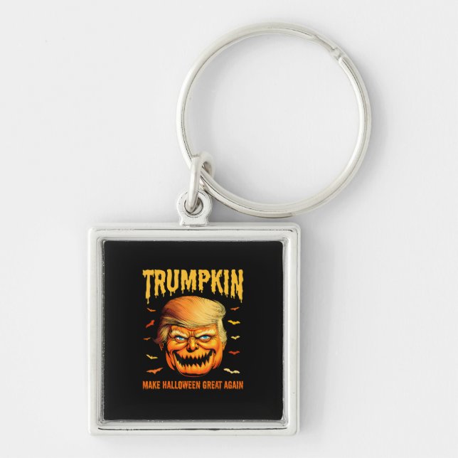Llavero Funny Calabaza Estadounidense Trumpkin Haz De Hall (Frente)