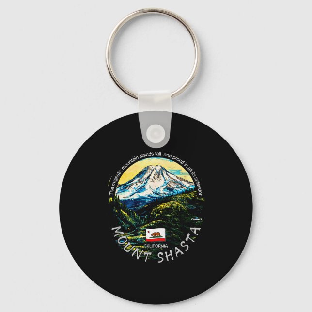 Llavero Funny California's Majestic Mount Shasta Hiking Mo (Anverso)