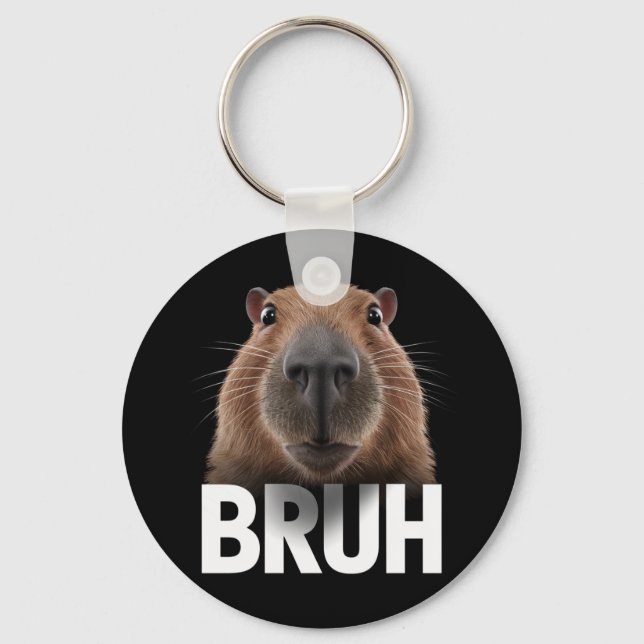 Llavero Funny Capybara Bruh (Anverso)