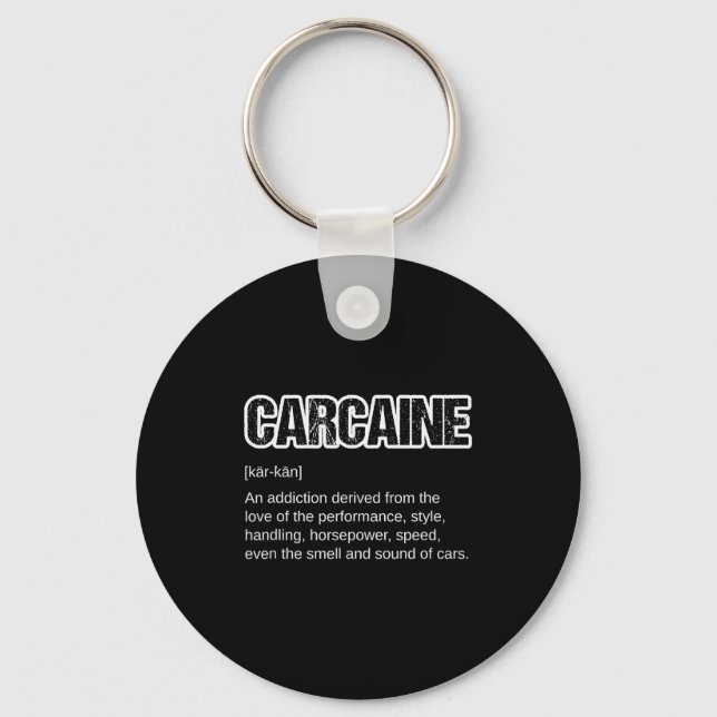 Llavero Funny Car Guy Gift - Carcaine Definition Love Of  (Anverso)