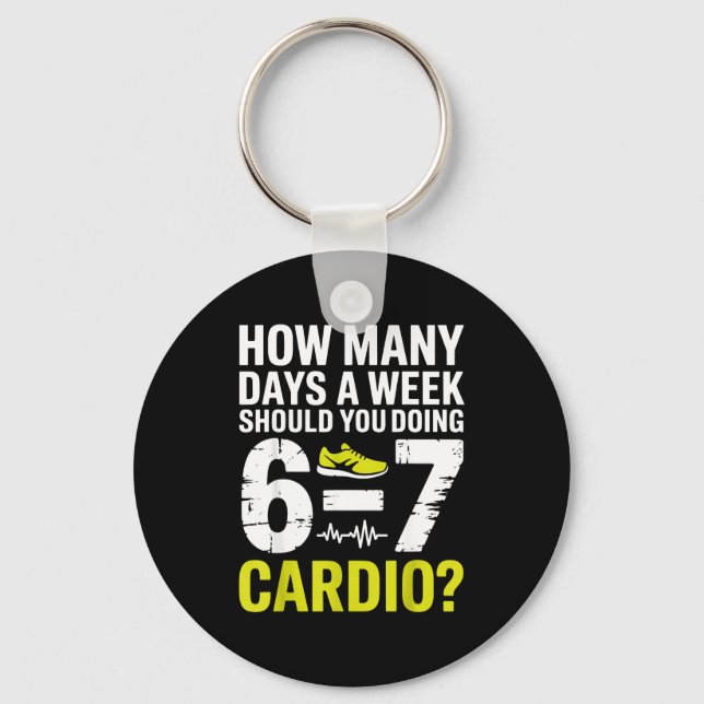 Llavero Funny Cardio Motivation Fitness Humor Running Work (Anverso)