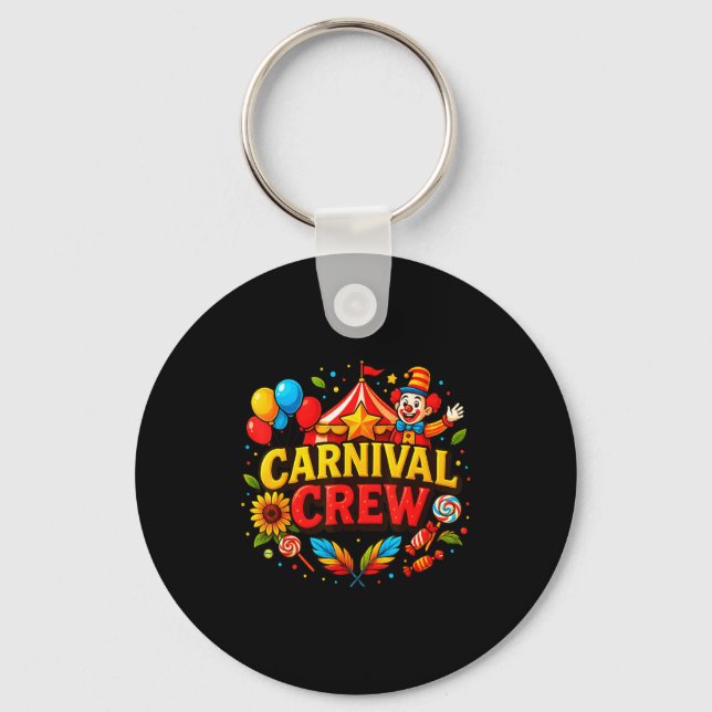 Llavero Funny Carnival Crew Circus Party Staff Costume Pri (Anverso)