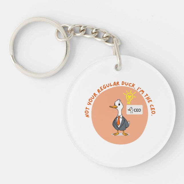 Llavero Funny CEO Duck - Business Boss Gift Idea (Frente)