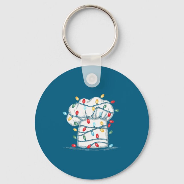 Llavero Funny Chef Christmas Graphics Lights Lover Cook Co (Anverso)