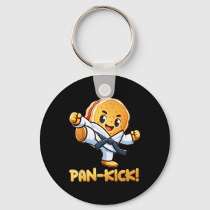 Llavero Funny Chica de crepes Pan Karate Taekwondo Kick Bo