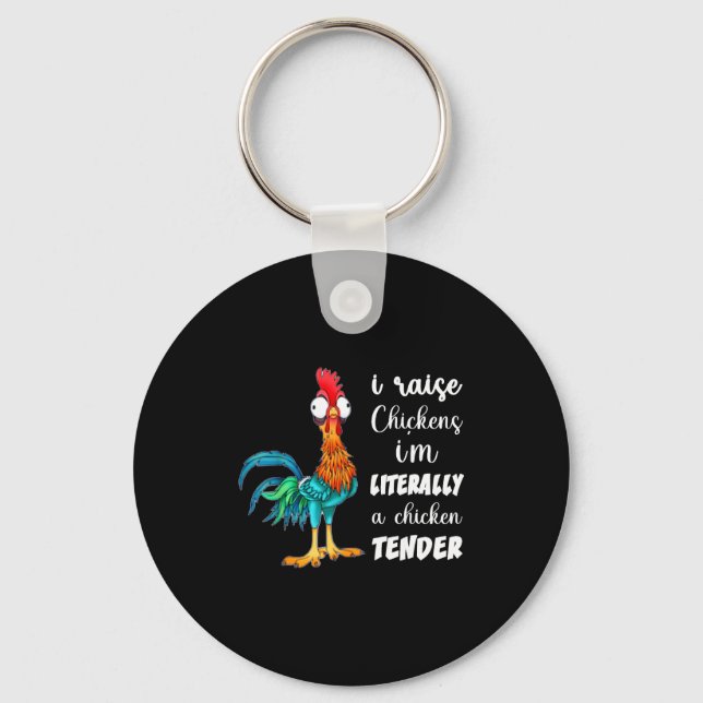 Llavero Funny Chicken Lover Gift – I Raise Chickens Humor  (Anverso)