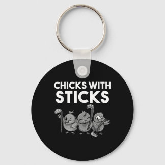 Llavero Funny Chicks With Sticks Hockey Girls Women Gift T
