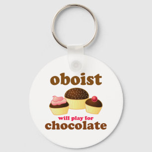 Llavero Funny Chocolate Oboe Keychain