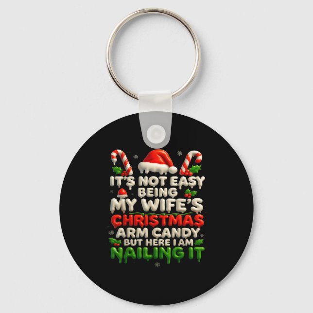 Llavero Funny Christmas Arm Candy Husband Holiday Couple H (Anverso)