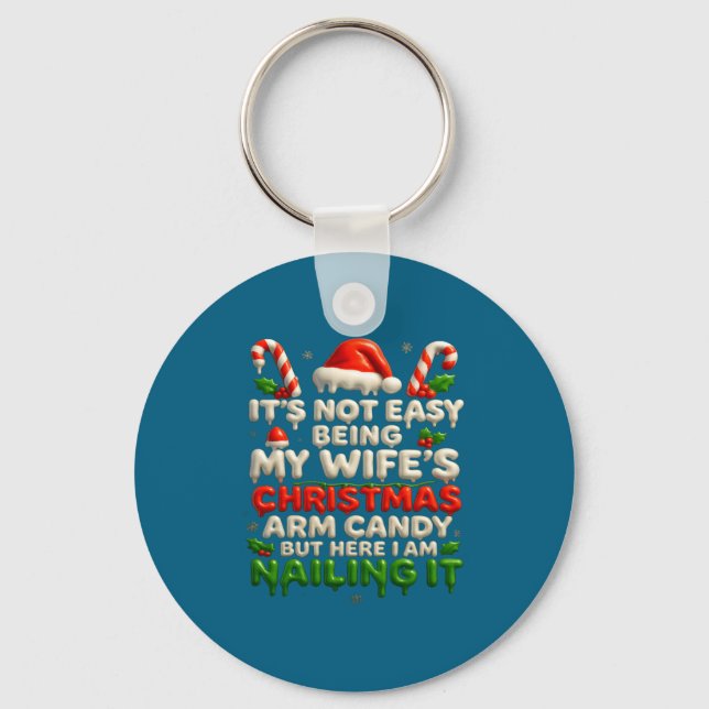 Llavero Funny Christmas Arm Candy Husband Holiday Couple H (Anverso)
