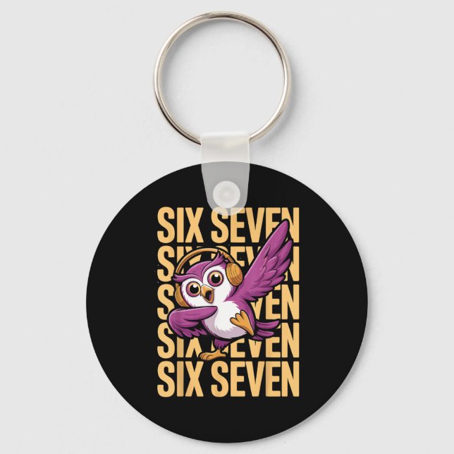 Llavero Funny Christmas Cool Owl Dabbing Xmas Dab Six Seve (Anverso)