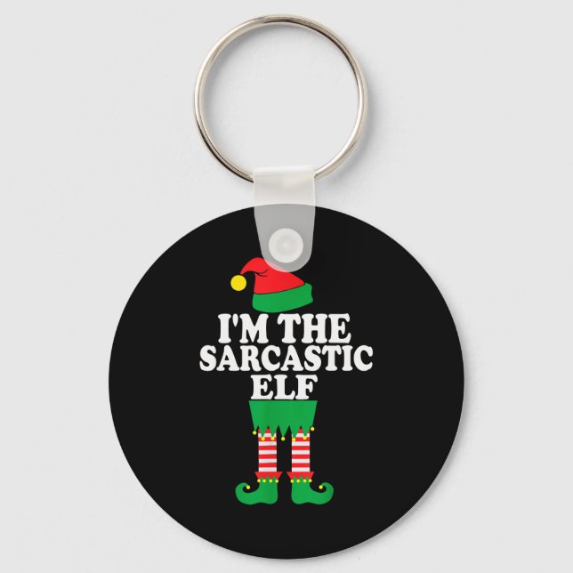 Llavero Funny Christmas Family I'm The Sarcastic Elf  (Anverso)