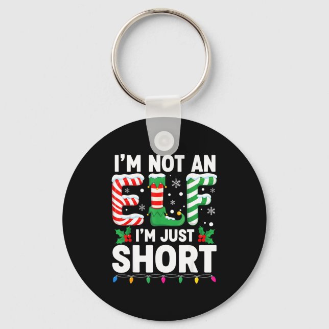 Llavero Funny Christmas Family Pajamas I'm Not An Elf I'm  (Anverso)