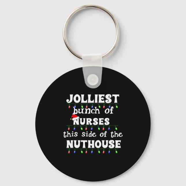 Llavero Funny Christmas Matching Group Work Jolliest Bunch (Anverso)