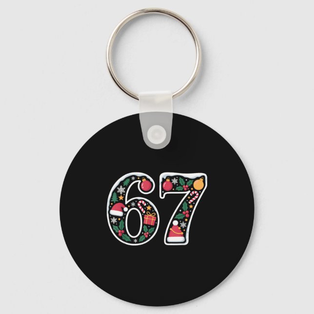 Llavero Funny Christmas Meme 6-7 Ugly Christmas Humor Outf (Anverso)