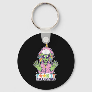 Llavero Funny Cita A Alien Unicorn De Palabra Im A Unicorn