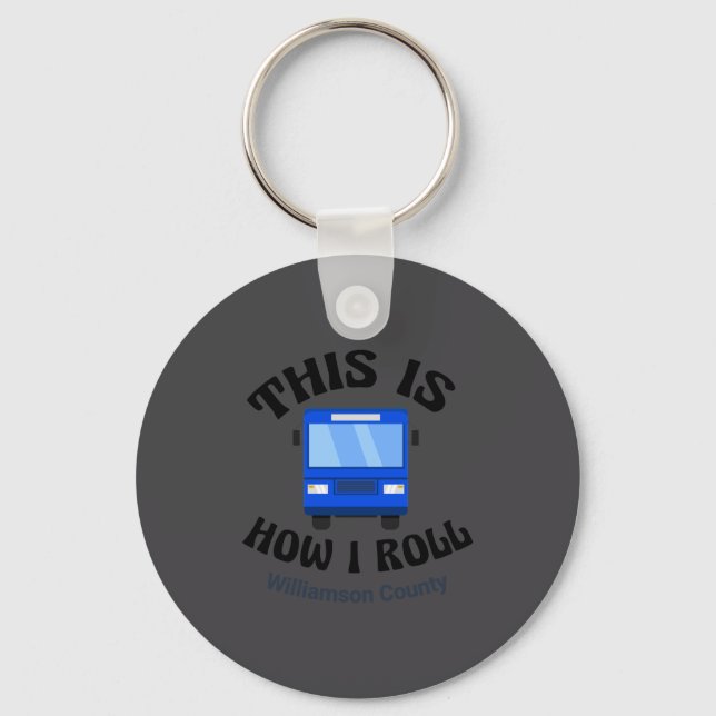 Llavero Funny City Bus Driver This Is How I Roll  (Anverso)