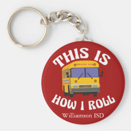 Llavero Funny conductor de autobús escolar así es como rol