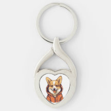 Funny Corgi Usando Hoodie