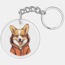 Funny Corgi Usando Hoodie