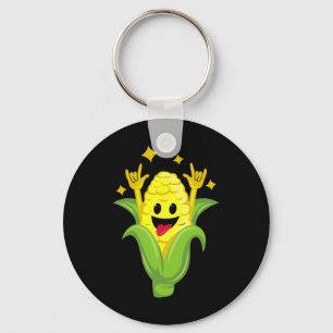 Llavero Funny Corn Design Para Hombres Mujeres De Maíz Sob