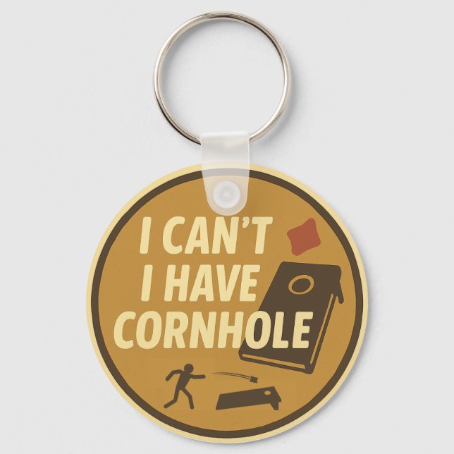 Llavero Funny Cornhole Game Enthusiast Graphic (Anverso)