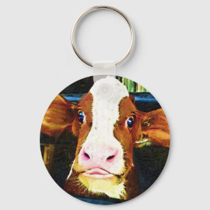 Llavero Funny Cow Face
