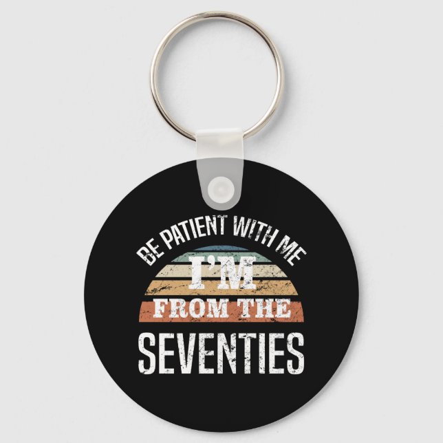 Llavero Funny cumpleaños número 50 de los 70 (Anverso)