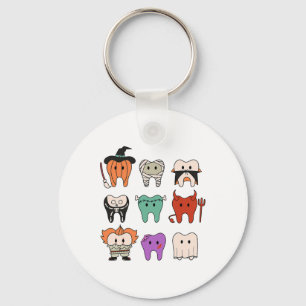 Llavero Funny Cute Monstruos de Higiene Dental Teeth Squad