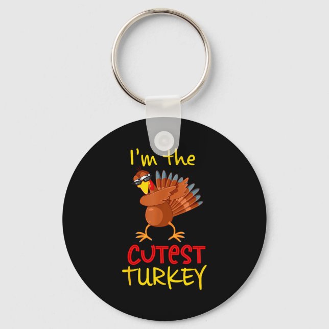 Llavero Funny Cutest Turkey Matching Family Group Thanksgi (Anverso)