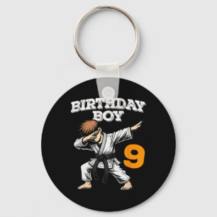 Llavero Funny Dabbing 9 Nacimiento Niño Karate 9 años B