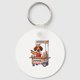 Llavero Funny Dachshund Dog Hotdog Sandwich Weenie Sausage