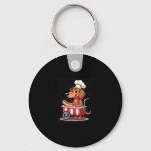 Llavero Funny Dachshund Dog Hotdog Sandwich Weenie Sausage