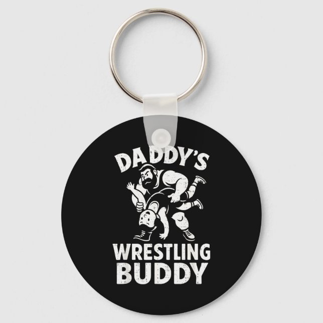 Llavero Funny Dad And Son Daughter Kids Wrestling Wrestler (Anverso)