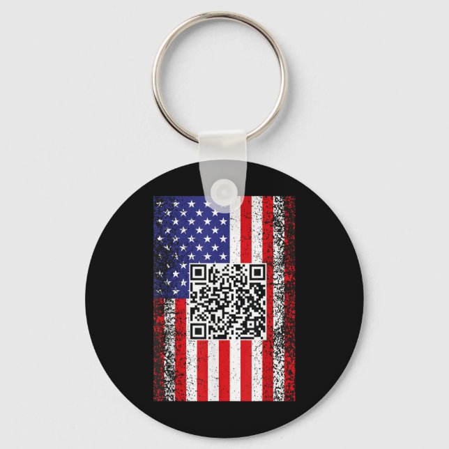 Llavero Funny danza del presidente Qr Trump Code (Anverso)