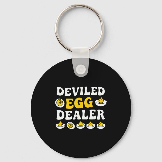 Llavero Funny Deviled Egg Er Thanksgiving  (Anverso)