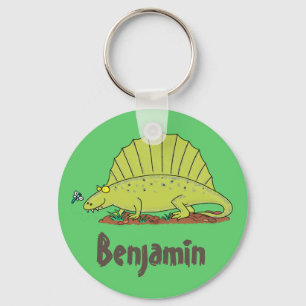 Llavero Funny dimetrodon dinosaurio ilustracion personaliz