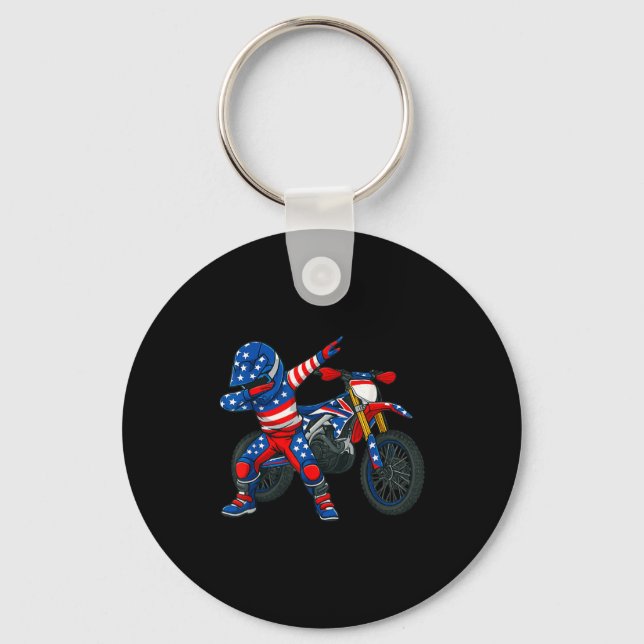 Llavero Funny Dirt Bike Art Rider Motocross Motorcycle Dir (Anverso)